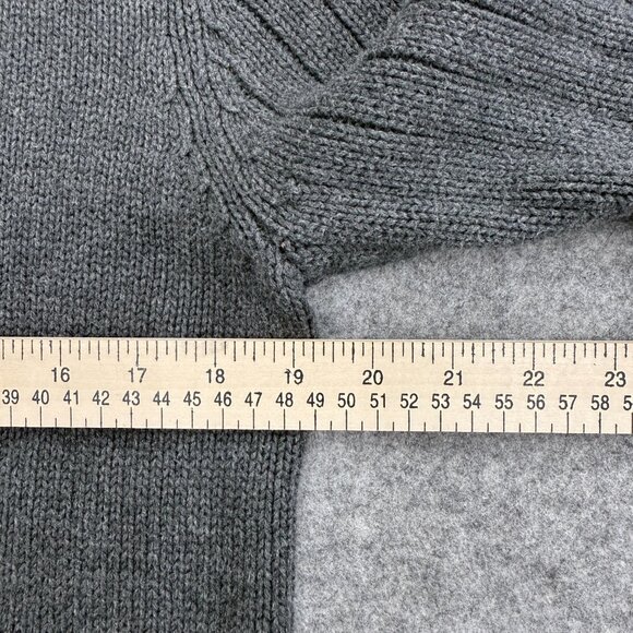 Polo Ralph Lauren Men's Pullover Sweater Old Money, 1/4 Zip 100% Cotton, Gray, M - Picture 8 of 10